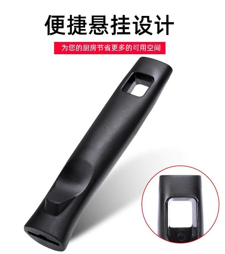 Universal Wok Handle Replacement Grip Heat Resistant Plastic No Install Kitchen Cookware Accessory 3 Pack in use