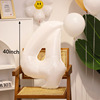 White digital brand balloon, evening dress suitable for photo sessions, props, layout, decorations, 32inch, 40inch