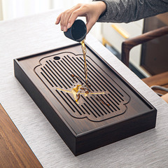 批發儲水茶盤蓄水茶盤一件起批家用竹子茶台長方形竹茶海竹茶具
