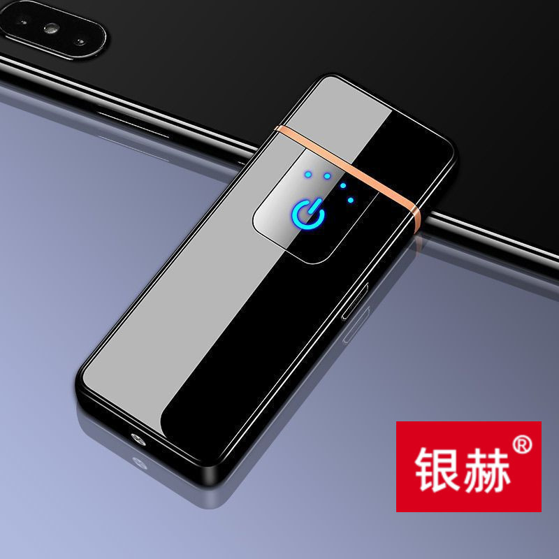 Usb充電ポータブル充電ライタークリエイティブセンサーシガレットライター個性ファッション電子シガレットライター|undefined