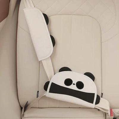 car baby sleeping anti-collar — Seat belt shoulder pad - panda-shoulder-pad-adjuster