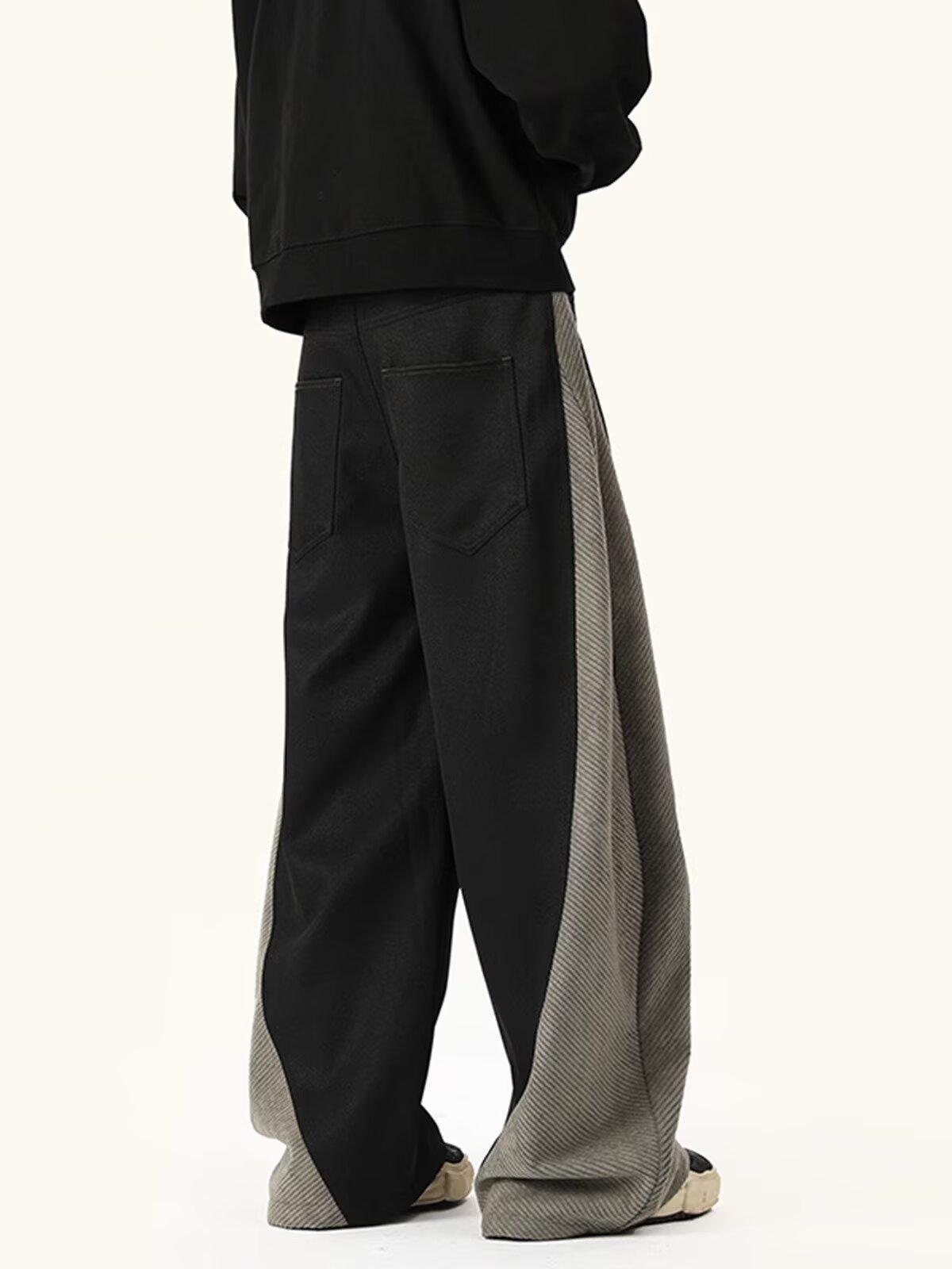 Black Jeans Men 2025 New Spring Autumn Trendy Loose Straight American Style High Street Casual Long Pants_viptrois.com