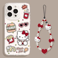 凯蒂猫苹果16promax手机壳新款iphone15可爱14plus全包13透明软壳