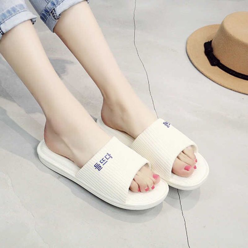 Couple Slippers for Women, Summer Indoor Floor Comfort, Thickened Non-Slip Bedroom Bathroom Slippers, Sandals for Men and Women