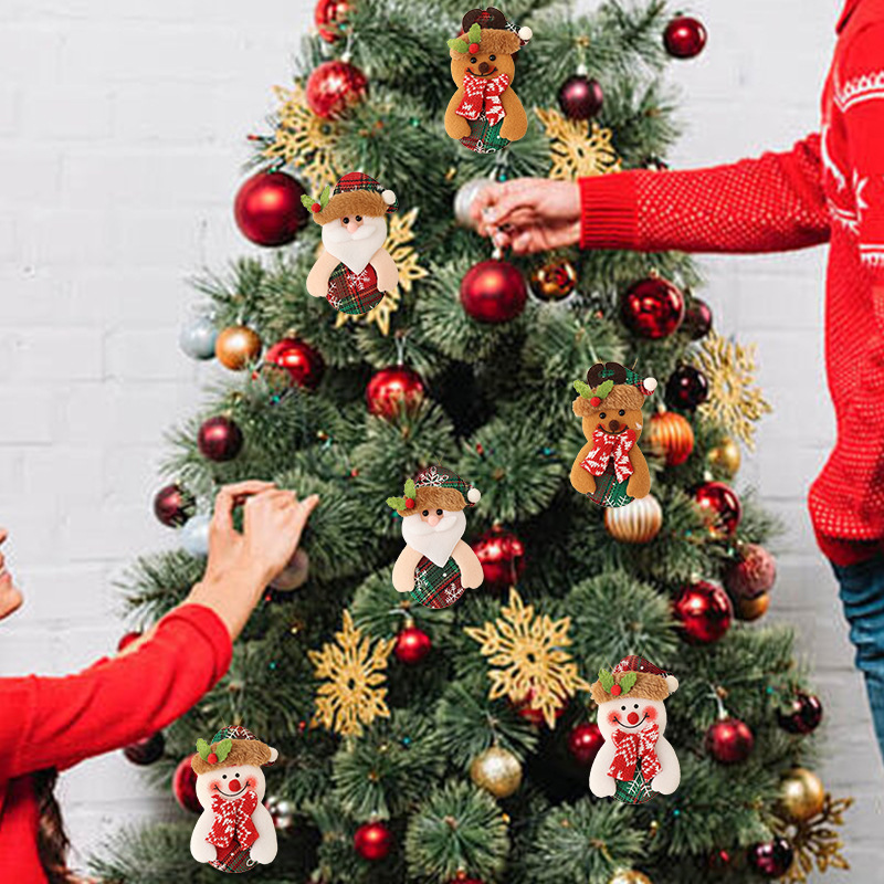 新型越境クリスマス装飾老人ペンダントクリスマスツリー装飾ペンダント雰囲気小ペンダントダンス老人|undefined