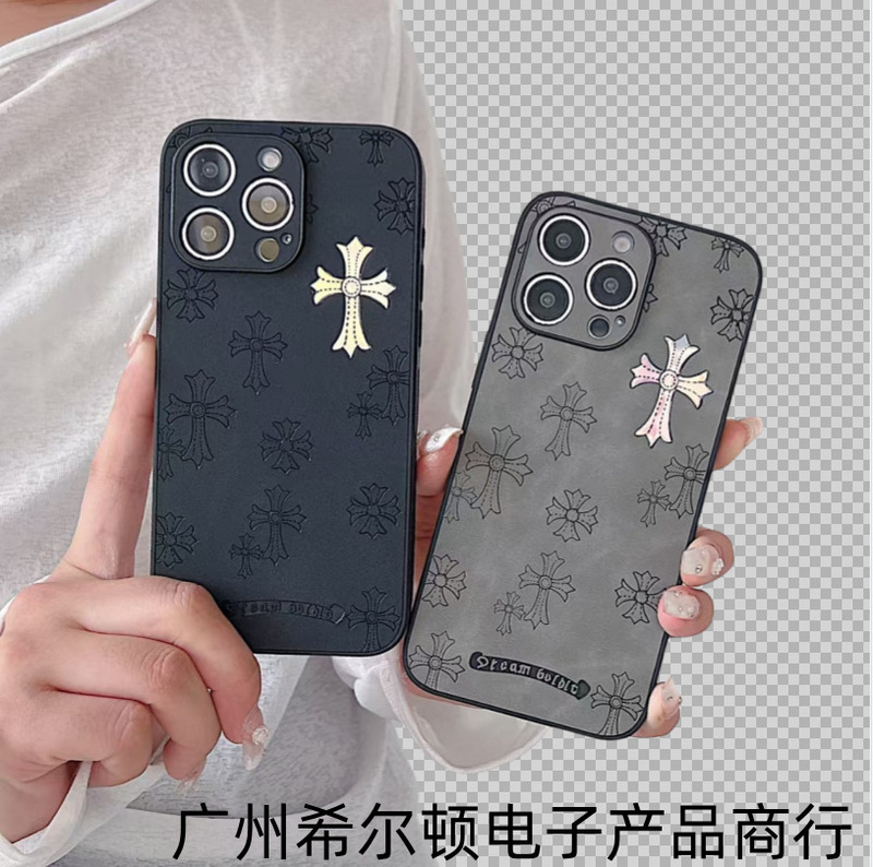 Apple 17promax、13pro、12、11対応、ソフトエッジハードケース、レーザーデザイン、ブランド風、精密穴あき、フルカバー、トレンド|undefined