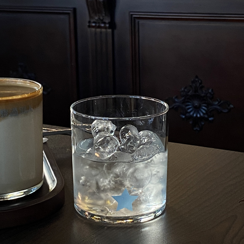 你永远胜过别人~简约ins大容量透明玻璃杯 高级感文艺美式咖啡杯|undefined