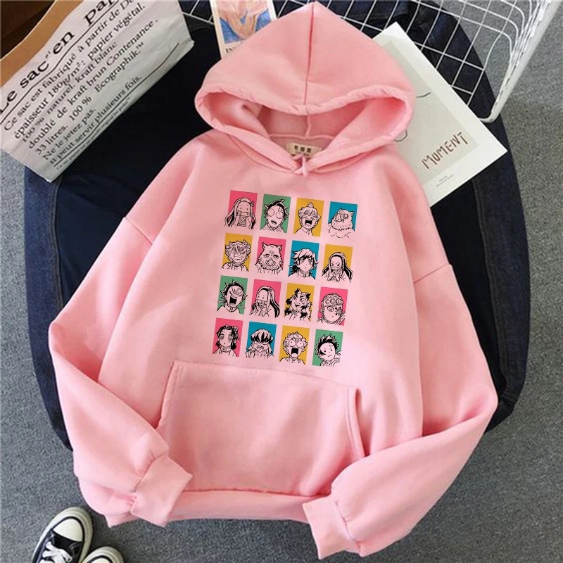 Y2k Japan Anime Women Sweatshirts Manga Plus Size Hoodie