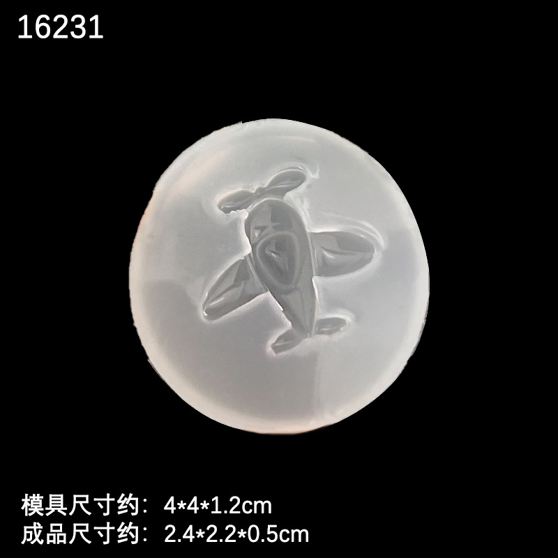Espejo de cristal epoxi molde DIY hecho a mano paquete material epoxi joyería hoja oso cabeza libélula barba fresa