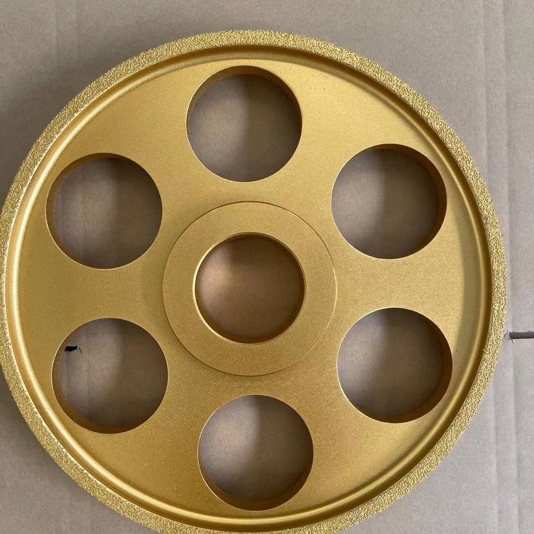 厂家供应钎焊金刚石磨轮铸铁打磨灰球铁轮专用平行梅花轮