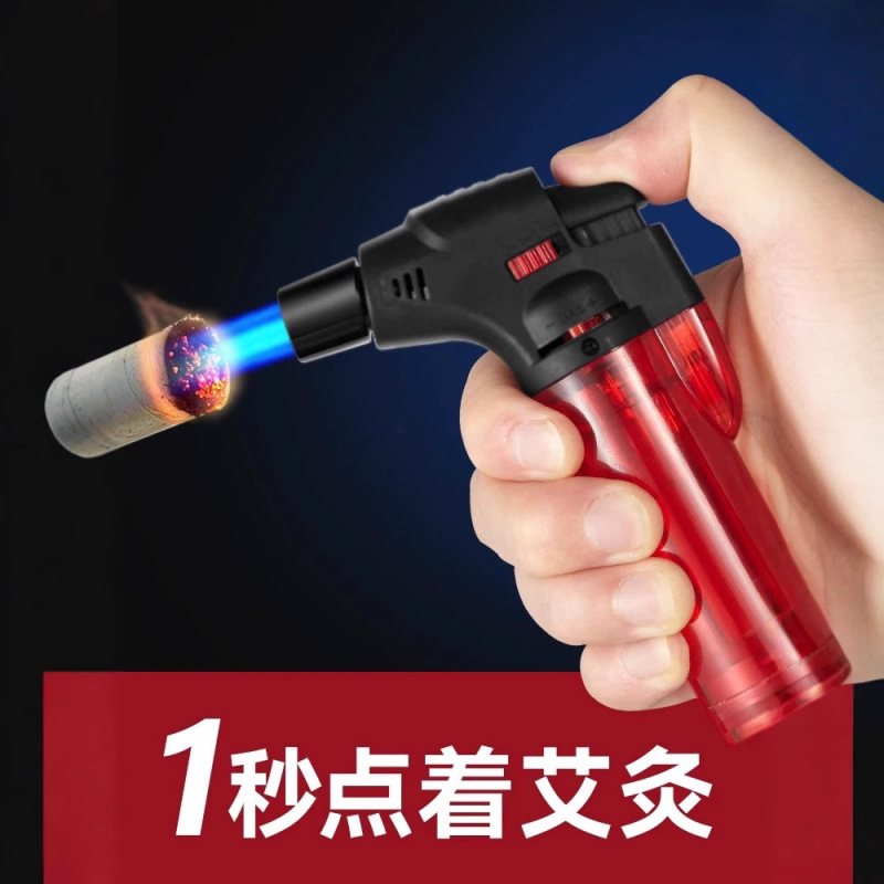 メーカー卸売防風灸ライターインフレータブル点火装置点葉巻蚊取り線香特殊溶接ガンスプレーガンロングハンドル|undefined