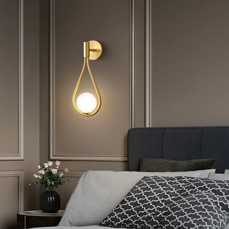glass creative sconce for living room for bed for corridor for…