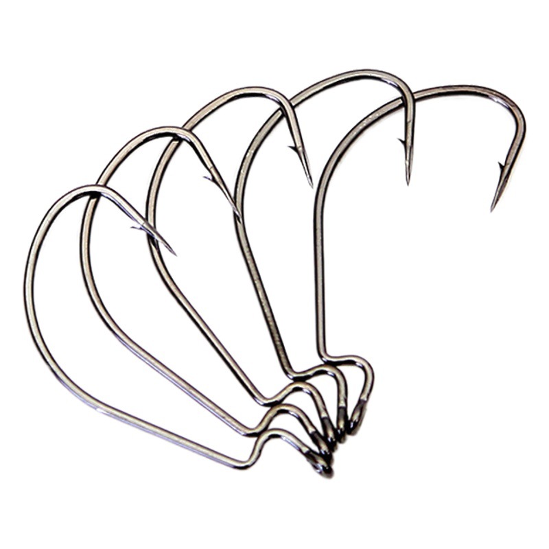 Wide belly crank hook barbed crank hook fishing gear supplies fishing hook Sea Fishing Fishing Fishing crank hook high carbon steel crank hook