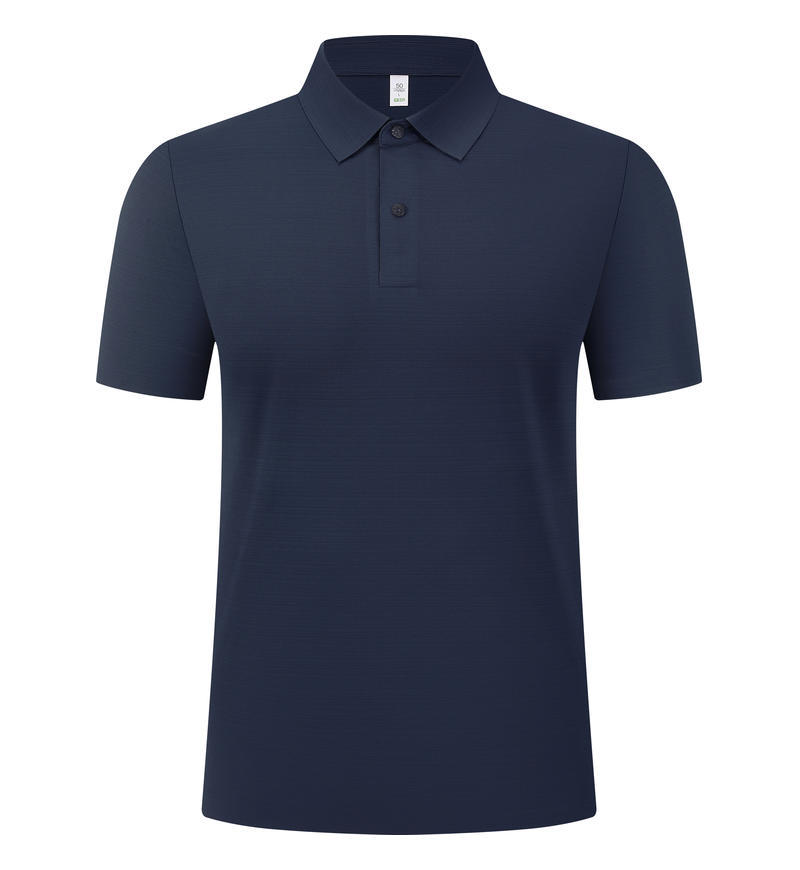 Camisas de polo personalizadas logotipo impreso de camisa de bambú frío de alta calidad de manga corta con collar de ropa personalizada