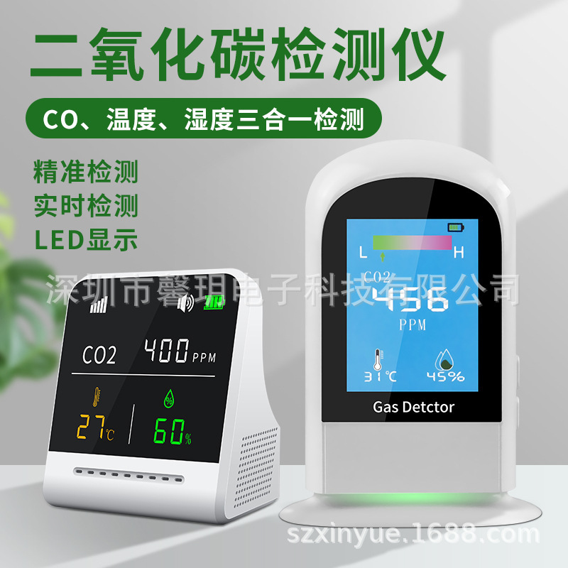 国境を越えた電気商新製品赤外線温湿度測定器空気品質co2二酸化炭素検出器検出器|undefined