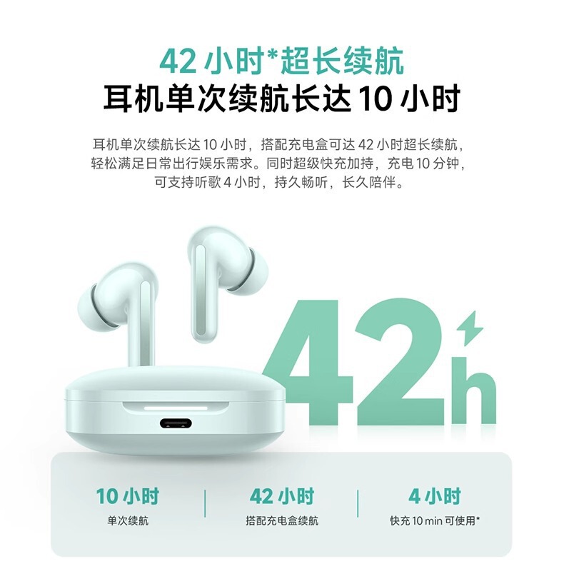 めいRedmi Buds6は本当に無線bluetoothイヤホンが耳に入って快適に携帯電話を装着して通話して騒音を低減する|undefined