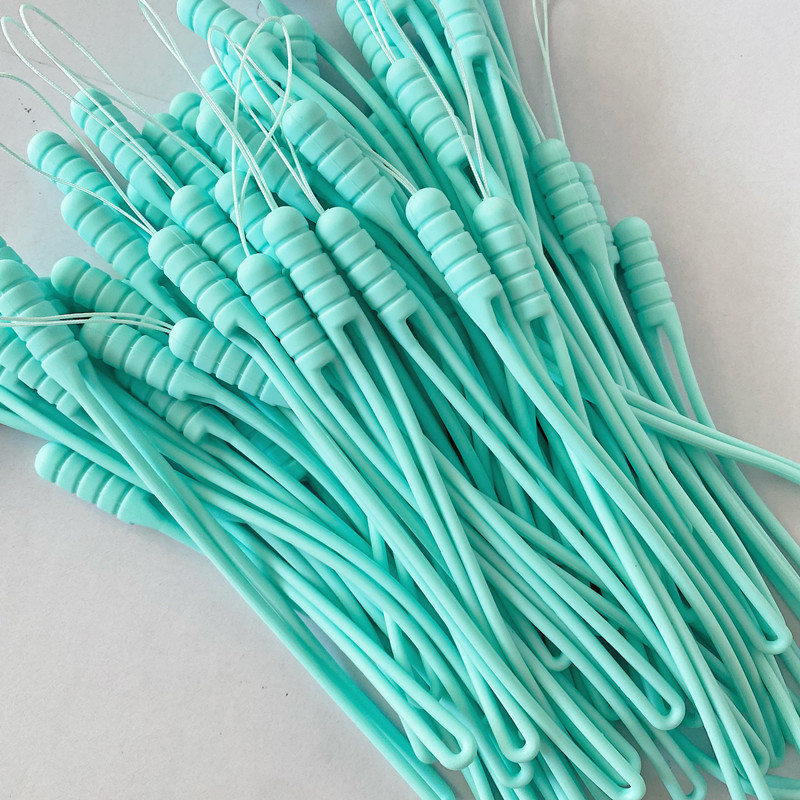 En stock al por mayor de teléfono móvil lanyard Speaker U disco auricular caja taza de agua Cordón de silicona líquida corta cuerda de mano de ventilador pequeño