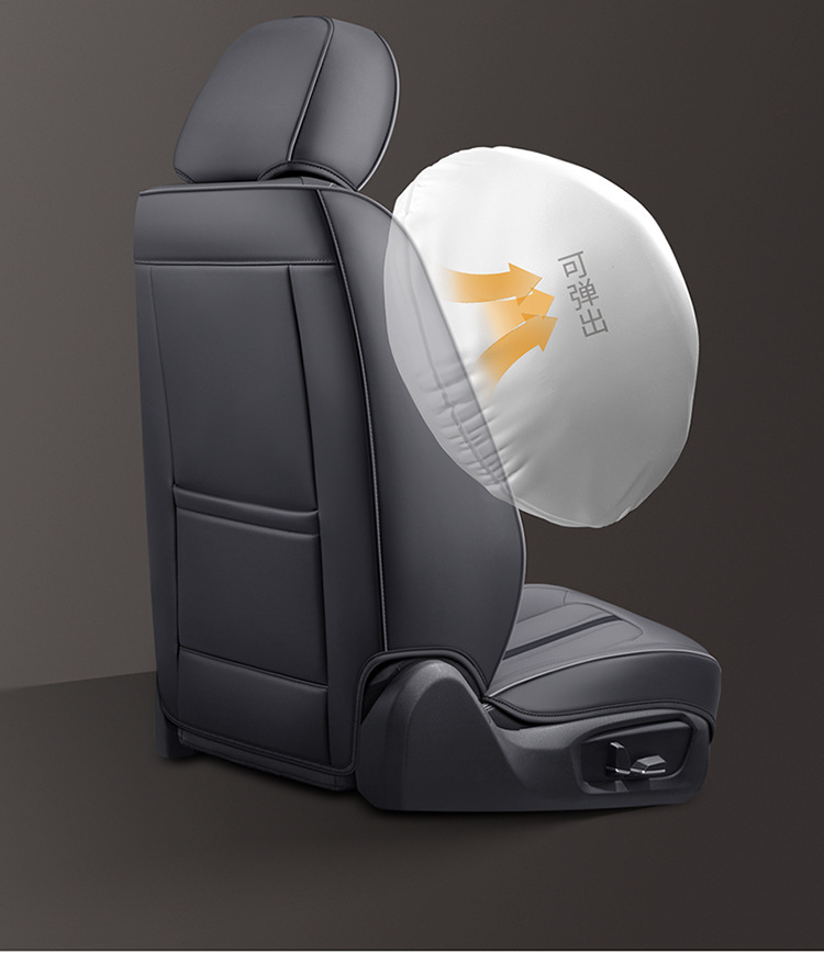 Car Seat Cushion Five-Seater Four-Season Cushion All-Inclusive Universal Seat Cover Seat Cushion Nappa Leather Amazon European and American Cross-Border Breathable