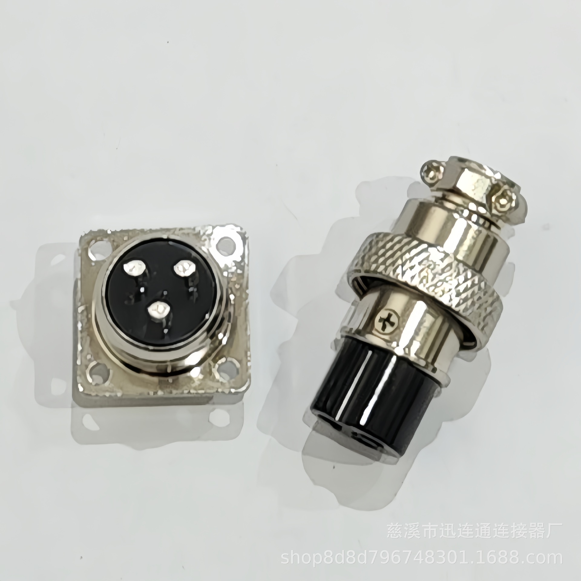 Aviation Plug and Socket Gx16 Square Flange 2-Core 3-Core 4-Core 5-6-7-8-9-10 Core Male and Female 16m Connector