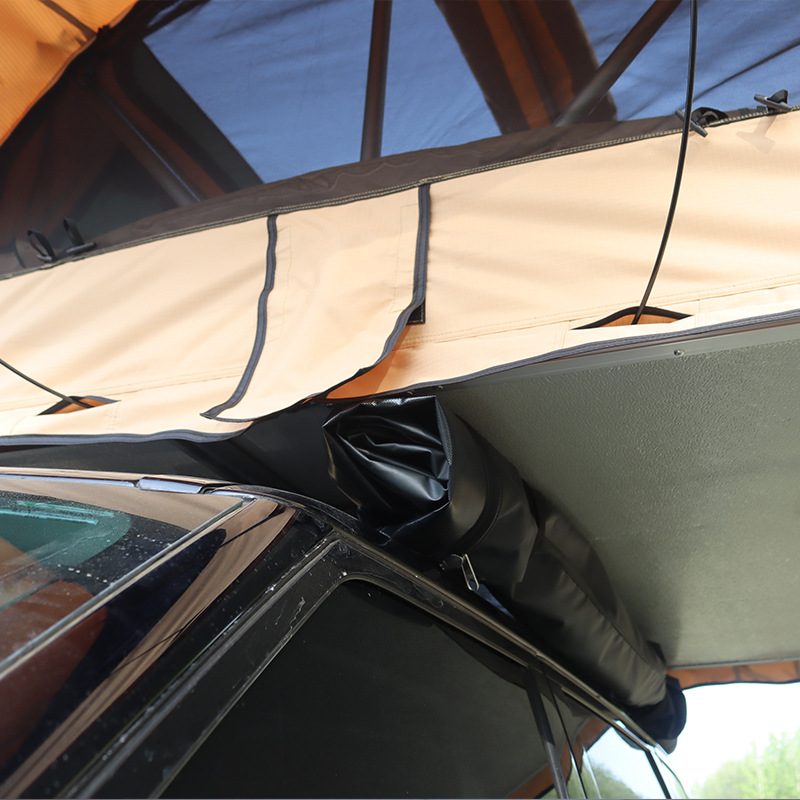Carpa de techo para auto, de construcción libre, con techo suave, impermeable, protección solar, para camping, de fabricante al por mayor.