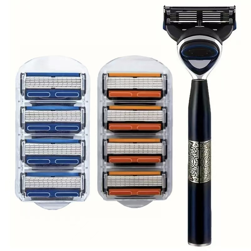 New upgraded wholesale six-layer razor 6-layer cutter head manual razor replacement blade universal Geely