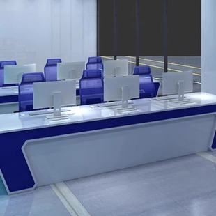Painted Command Center Console, Technological Sense, Dispatching Console, Monitoring Console, Multimedia Operation Console, Workbench