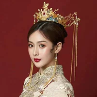 ; Hanfu аксессуары для волос костюмированный атмосферный свадебный головной убор 2023 новый Xiuhe в китайском стиле
