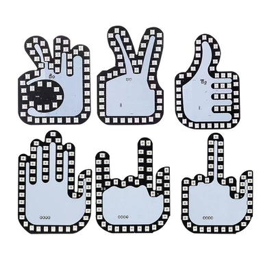 Tail light, finger light gesture light