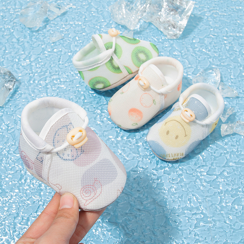 Baby Shoes Soft Sole Pre-step Shoes Baby Cloth Shoes Not Fold 0612 Months Infant Non-slip Spring and Summer Mesh