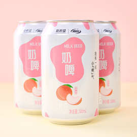 罐装饮料白桃味乳酸菌饮品新希望南山奶啤聚会畅饮整箱批发