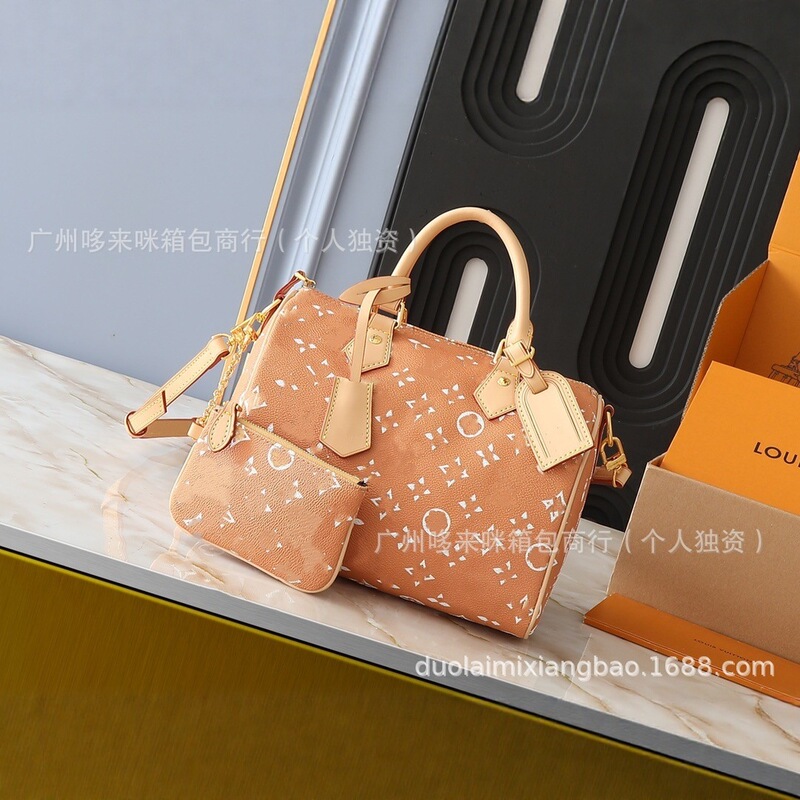 跨境货源单肩时尚百搭子母包枕头包休闲新款斜挎波士顿包|undefined