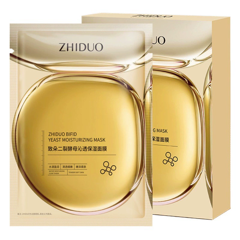 Оптовая продажа увлажняющей очищающей грязевой маски Zhiduo с бифидобактериями, увлажняющей и подтягивающей маски-патчи