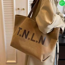 通勤包新款学生上课休闲帆布包包女托特包大百搭单肩包容量厂家代