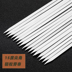 Stainless steel barbecue skewers, barbecue skewers, iron skewers, needle-piercing skewers, mutton skewers wholesale