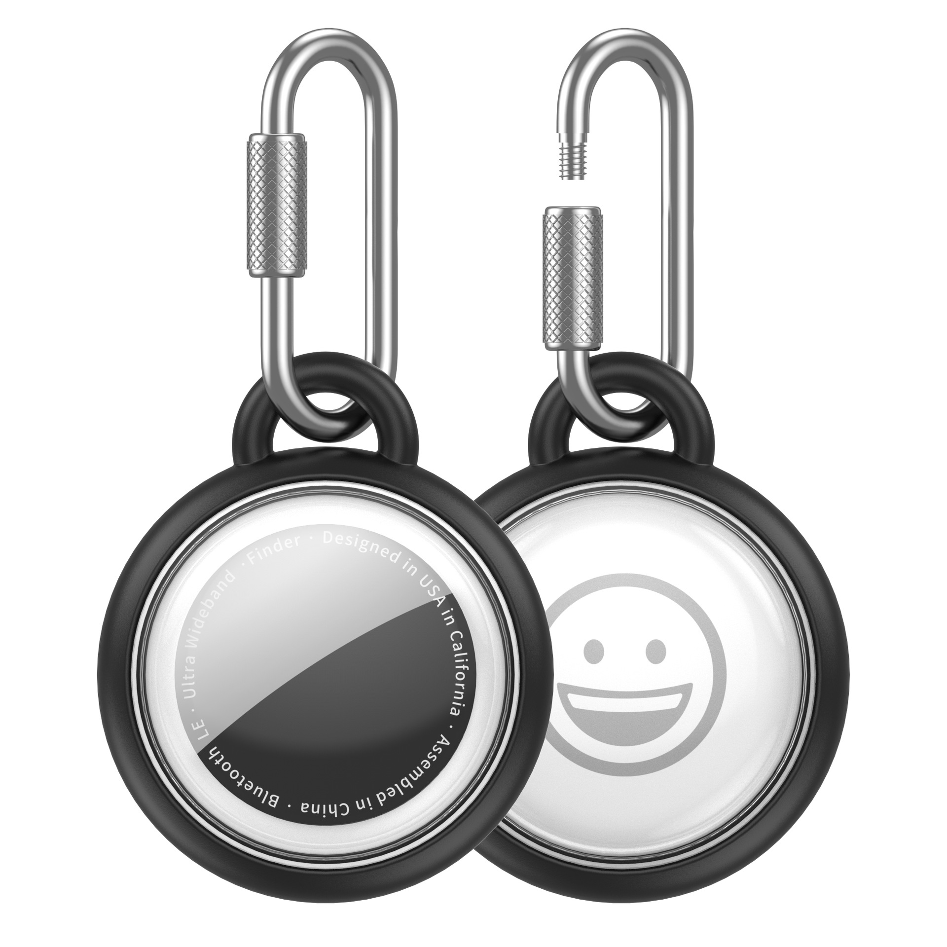 适用苹果AirTag2保护套不锈钢螺母登山扣二合一全包AirTag保护套