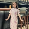 Plum blossom cheongsam light purple