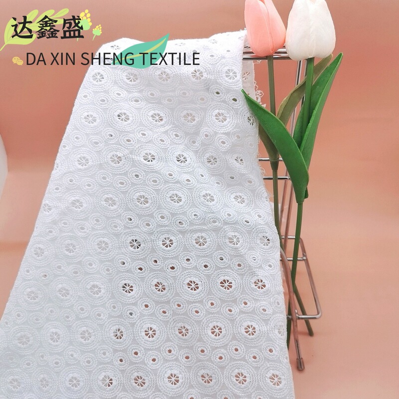 2022 spring and summer new hollow dress water soluble embroidery fabric women's children's dress embroidery fabric wholesale
