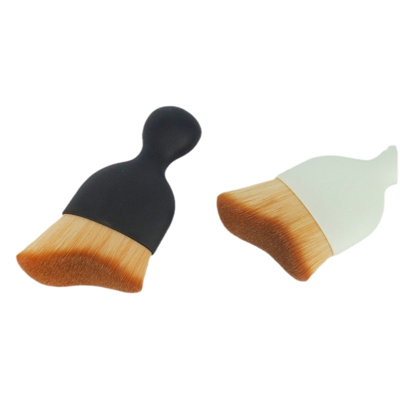 ISET cepillo de maquillaje de copa única sello cepillo plano curva contorno cepillo de maquillaje cepillo de sombra maquillaje de belleza