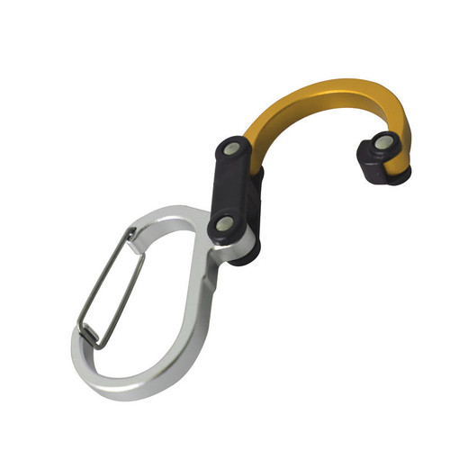D-type climbing carabiner aluminum alloy quick hanging buckle outdoor sports equipment tool multifunctional safety field buckle climbing carabiner 