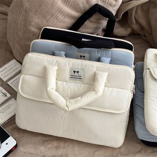 Cross-Border Korean Cute Cartoon Satchel Laptop Cosmetics Bag 11/13/ 15inch Liner Protective Sleeve Document