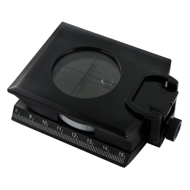 En stock K4074 negro Brújula de alta precisión profesional al aire libre multi-funcional brújula geológica táctica Norte apuntando aguja