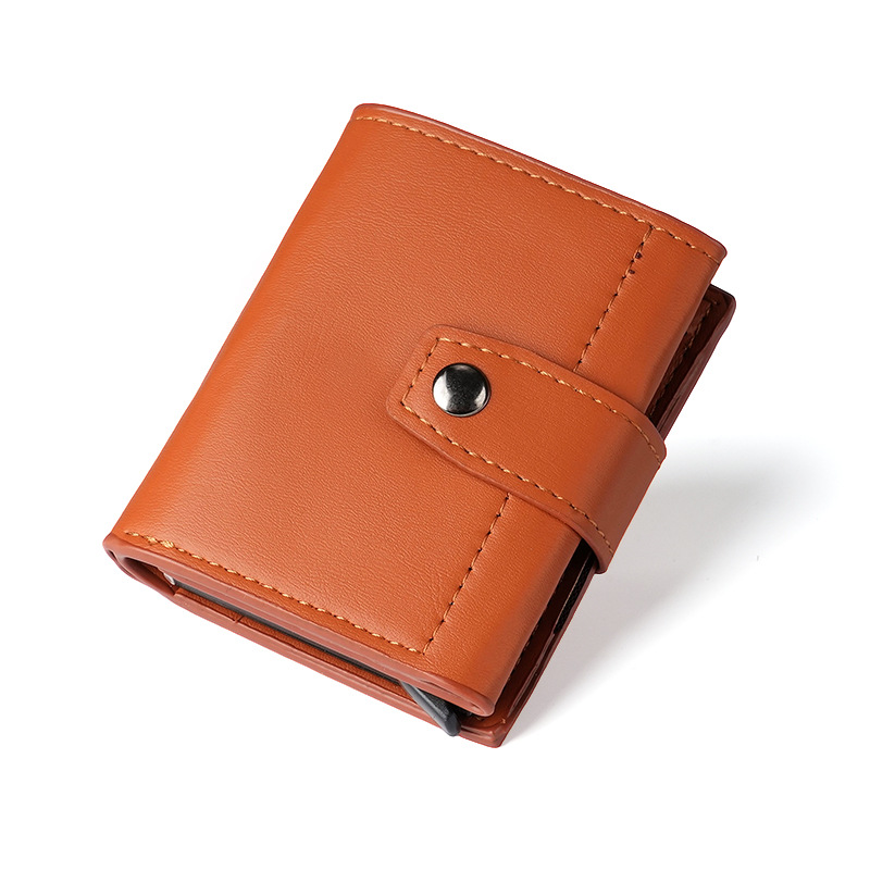 Men's Tri Fold Wallet European American Fashion Automatic Card Slots Large Capacity Coin Purse Card Holder Wholesale_voghion.com