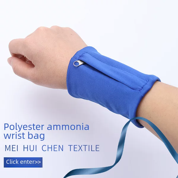 Spot Wholesale Outdoor Sports Wrist Bag Elastic Close-Fitting Mini Arm Bag Running Armband Key Mobile Phone Card Bag