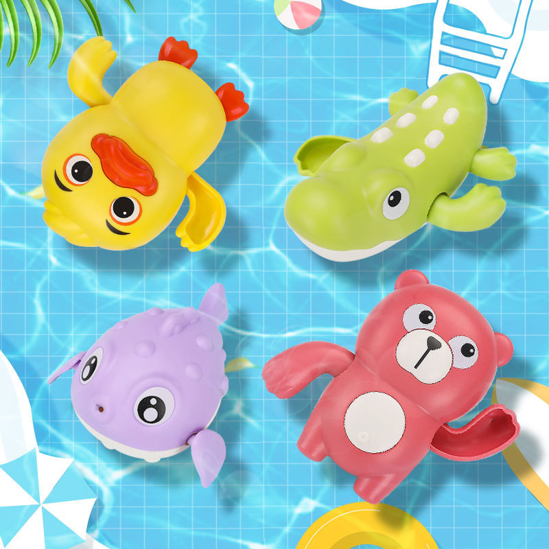 Free Shipping 1-3 Years Old Little Duck Playing in Water Wholesale Baby Kidsren Play Water Bath Toys Turtle Matching Turtle