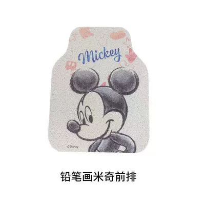 Avtomobil döşəmə paspasları — Dust Removal Floor Mats Cute Bunny - cute-4-front-row-5065cm-standard