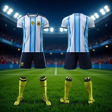 阿根廷球衣2026世界杯德国墨西哥足球服梅西男女同款比赛训练套装