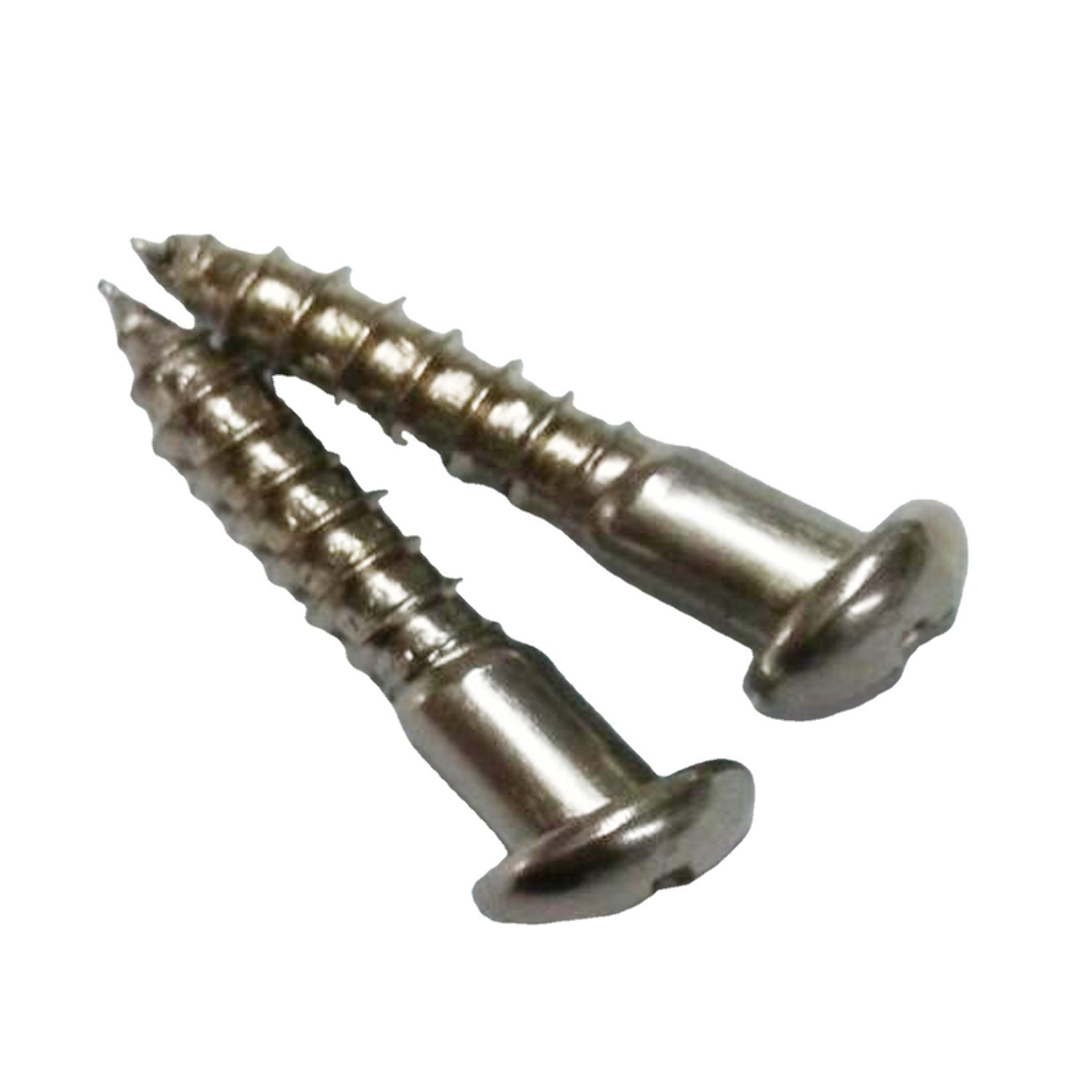 广东工厂现货供应家具紧固木牙螺丝 M4-20大扁头镀镍木牙自攻螺钉