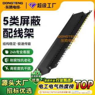 Processing and Customizing Category 5 24-Port Patch Panel Network Cable Manager Engineering Shielded Patch Panel Network Cable