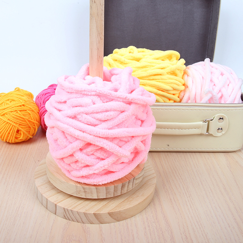 Herramienta auxiliar de tejido manual desmontable marco de eje giratorio de lana portátil bobina de plástico de lana