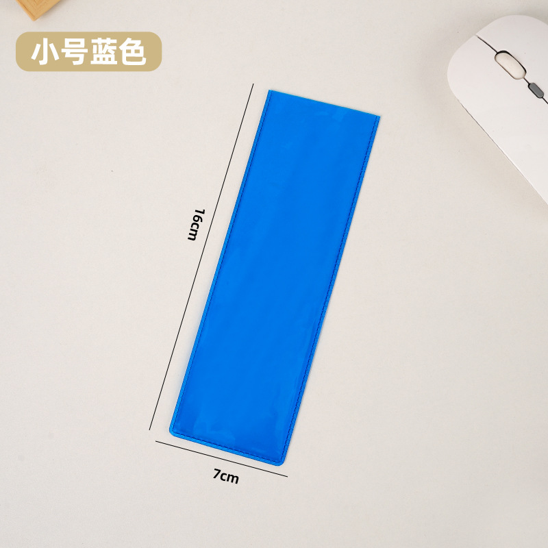 Bolsa suave de boca plana de PVC transparente, bolsa de embalaje para tarjetas colgantes, pantalones de bolsillo con solapa plana coloridos, bolsa de plástico de tamaño pequeño y grande